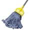 Rubbermaid Commercial 5 in Looped-End Wet Mop, Blue, Cotton/Synthetic, PK6, FGC15206BL00 FGC15206BL00 - alternate 3